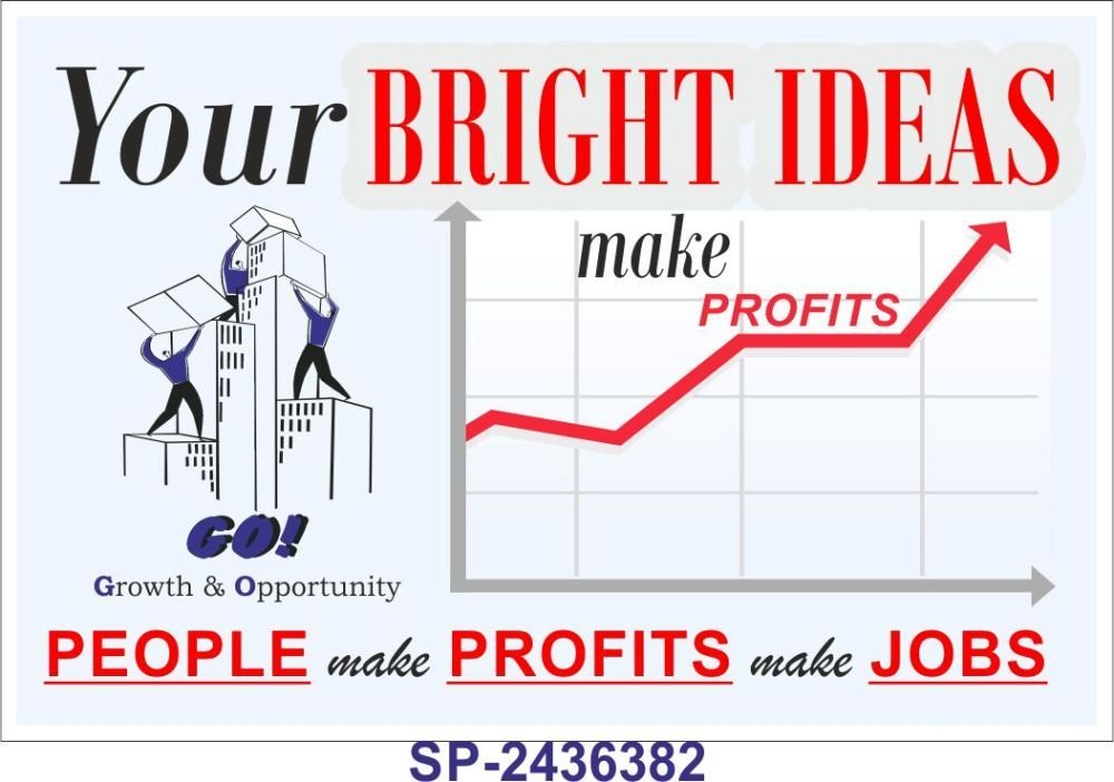 SignageShop Sp-2436382 Your Bright Ideas Make Profits Poster (B00XXZVL9S) Amazon Price History, Amazon Price Tracker