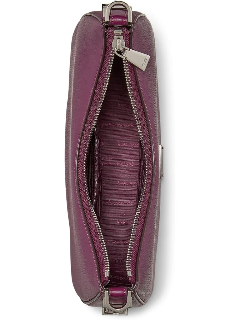 Purple Kate Spade New York Liv Pebbled Leather Convertible Shoulder