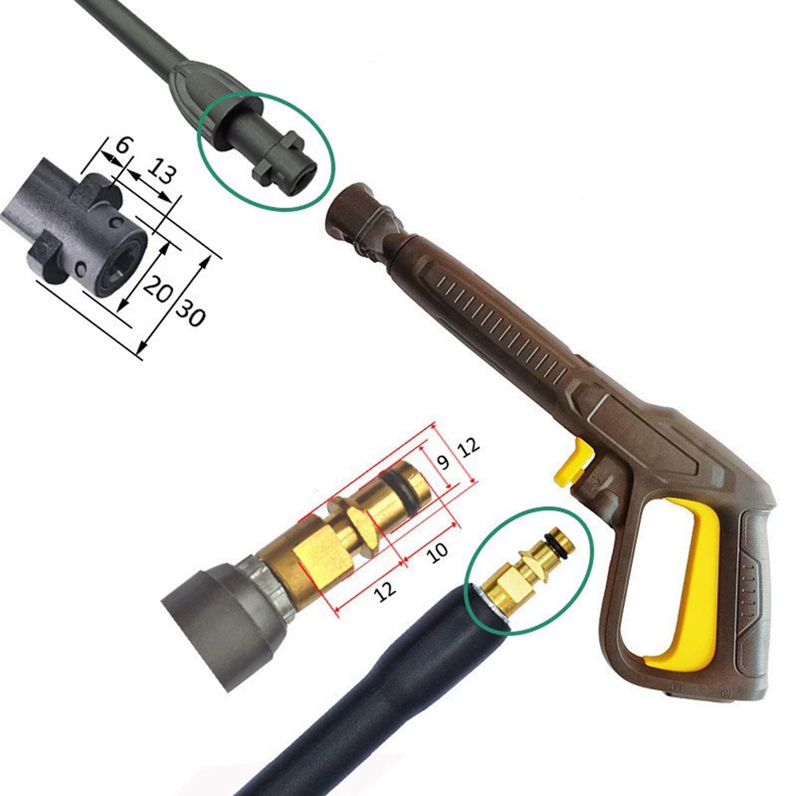Pistola Pulverizadora de Hidrolimpiadora, Pistola de Pulverización de Repuesto con Lanza Jet, Solo Compatible con los Nuevos Modelos Kärcher K2-K7 con Racores de Manguera Quick Connect