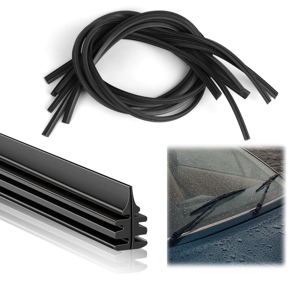 URAQT 6 Pezzi Gomma di Ricambio per Tergicristalli, 800mm Gomma universale per tergicristalli, Ricariche Per Spazzole Tergicristallo, Compatibile Con Tutti i Tergicristallis, Tagliabile