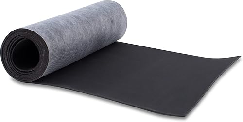 TroyStudio Barrera de Sonido de Vinilo Cargado en Masa, 1 lbpie cuadrado, Hoja de Aislamiento MLV de 1 x 8 Pies, Material Anti Vibración y