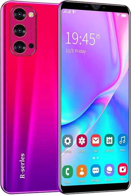 PDXCAL Mobile phone, Rino4Pro Android SmartPhone, 6.0 IPS Display, 3800mAh Battery, 3-Card Slots Design, 3G Dual SIM, 5MP+2MP, 1GB RAM+4GB ROM (SD 32GB) (Rino4Pro-Red)