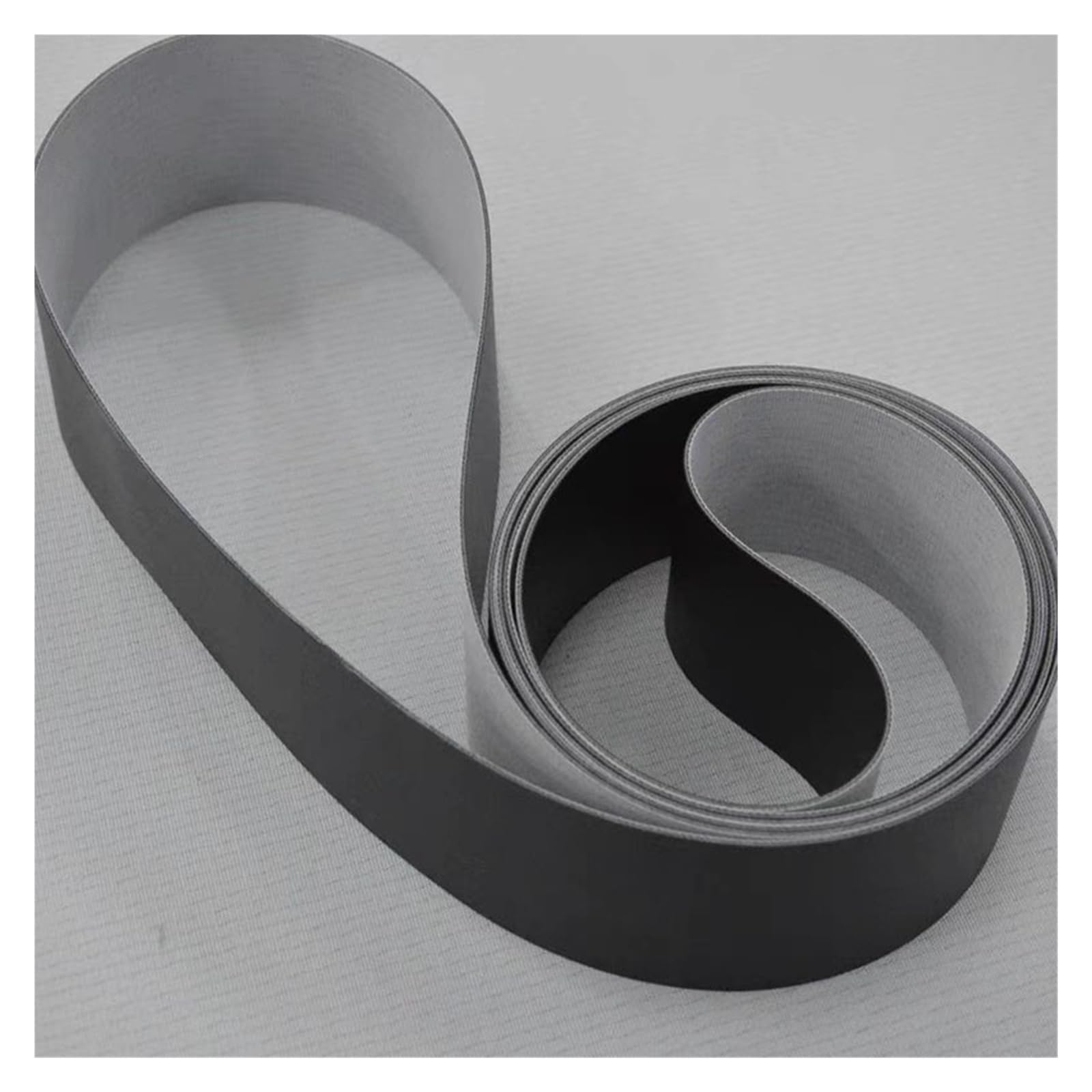 Courroie transporteuse industrielle en PVC noir mat 3400 mm x 80 mm, épaisseur 3 mm, périmètre de 3000 mm-3450 mm, courroie de transmission durable pour applications lourdes – 1 pièce