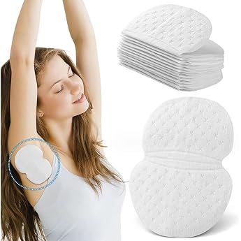 Pack of 120 Underarm Pads Underarm Sweat Pads Women Men Invisible Sweat Pads Armpits Anti-Sweat Pads Self-Adhesive Underarm Sweat Pads