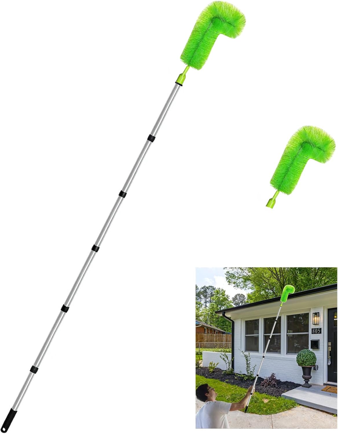 Dolymoly Gutter Cleaning Brush, 8.5Ft Gutter Cleaning Tools
