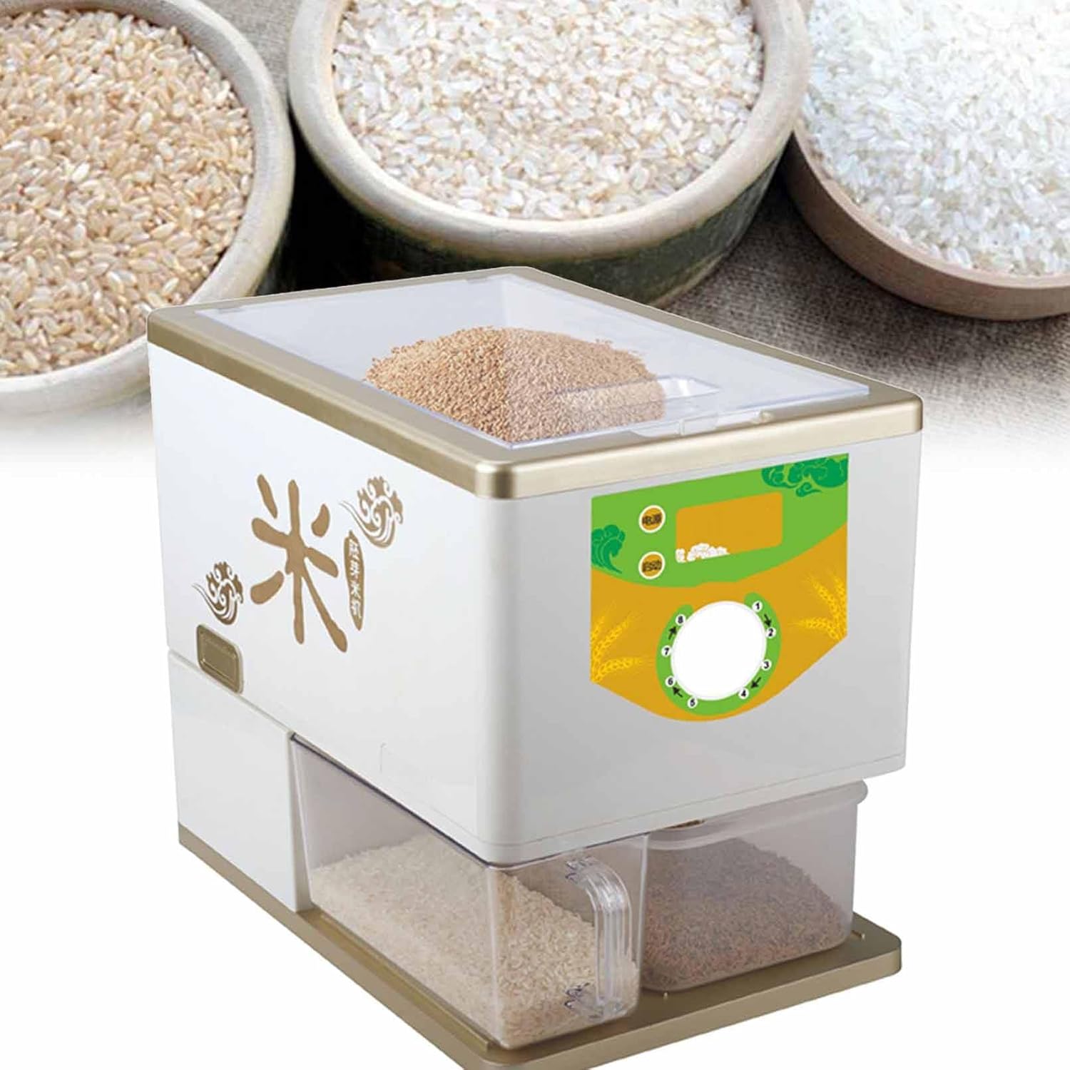 Automatic Wheat Cereals Peeling Sheller, Automatic Rice Bran Separator, Paddy Huller Sheller Hulling, Machine Crusher Pulverizer 30kg/H, 250-500g/Min