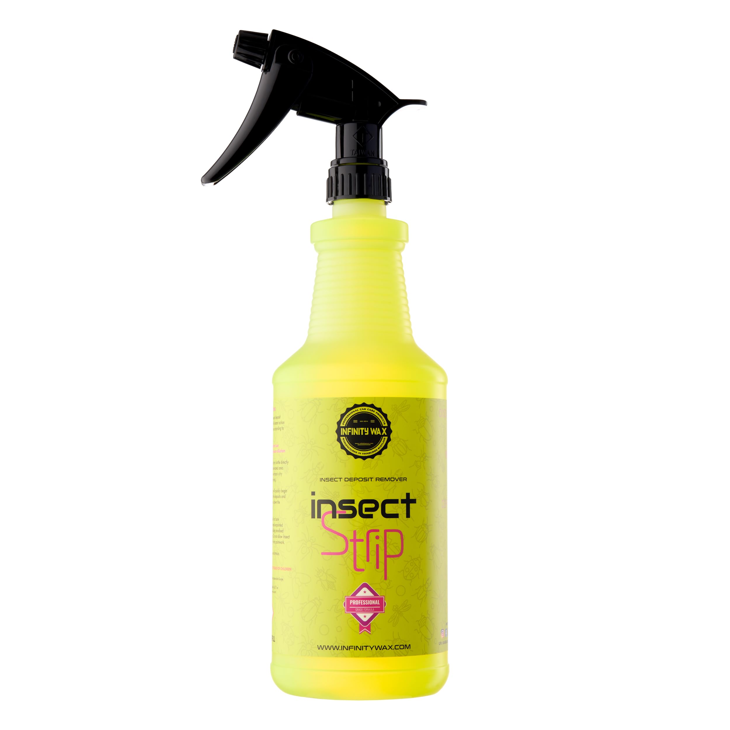 Infinity Wax Insect Strip 1L – Pro Strength Insect & Bird Lime Remover Instantly Breaks Down Deposits, Contactless Decontamination Safe on Paintwork, Pre-Wash Spray