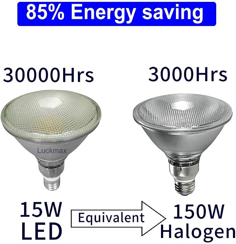 Luckmax E27 PAR38 LED 15W 6000K hideg fehér kültéri reflektor lámpa