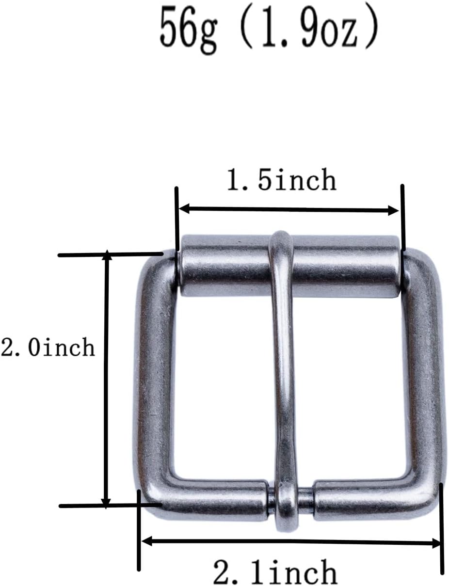 1.5"(38mm-40mm) Belt Buckle Replacement Buckle Heavy Duty Roller Single Pin Belt Accessories - Image 3
