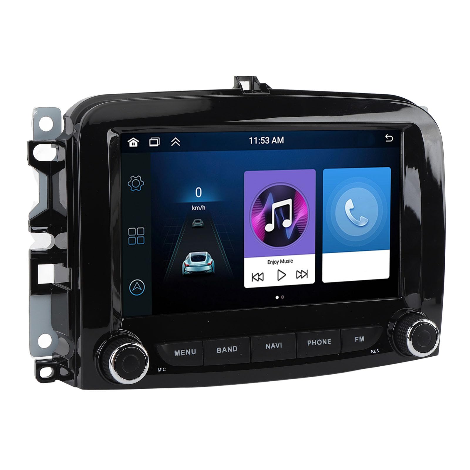 Cordless Screen, 7 Inch 1080P Touchscreen, Android 13, Bluetooth, MP5 Player, FM, Handfree Calling, Car Stereo for for Android Auto (2GB+64GB)