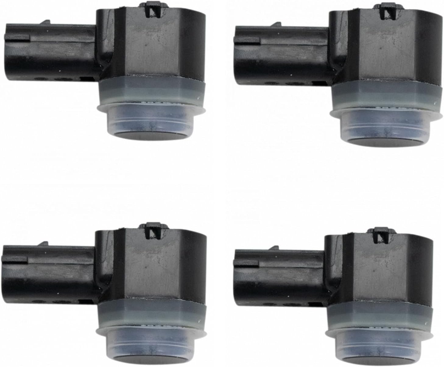 TRQ 4 Piece Bumper Parking Assist Object Sensor Kit Set Compatible with Ford Lincoln Mercury