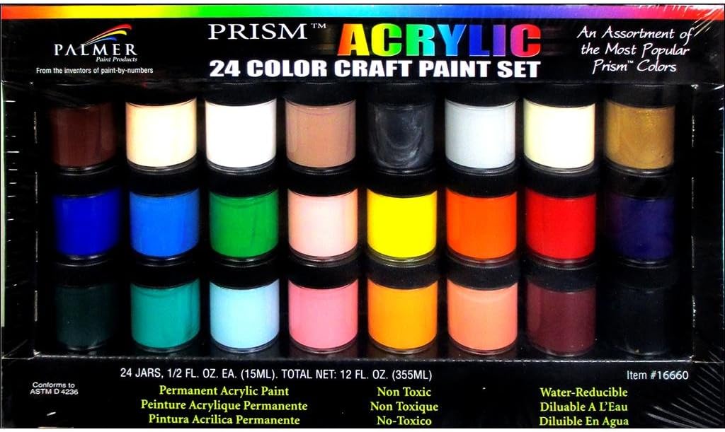 Palmer Prism 1/2oz 24 Acrylic Paint Jar Set 24ct