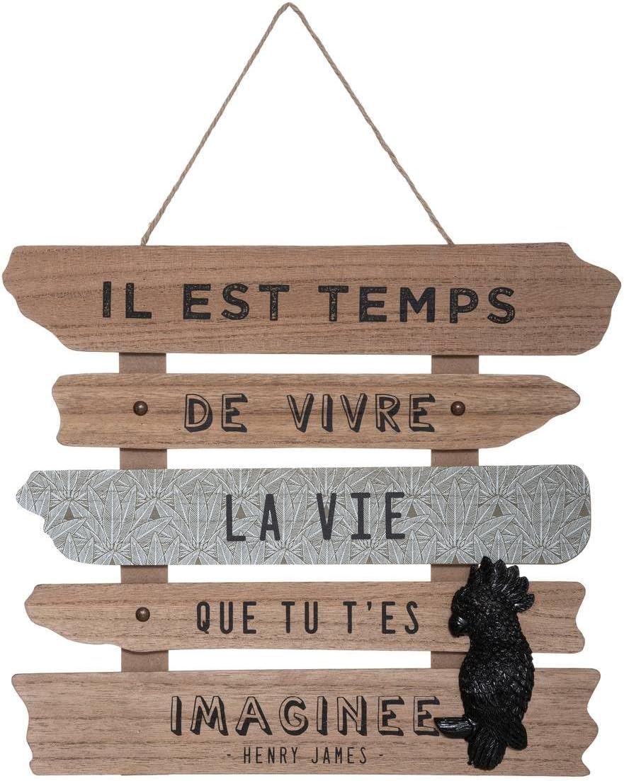 Déco murale Feuilles métal 40x40cm - Atmosphera createur d