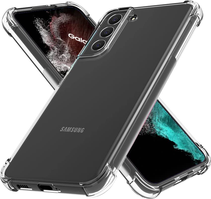 FitSmart Flexible Shockproof Crystal Clear TPU Soft Bumper Back Cover with Cushioned Edges for Samsung Galaxy S22 5G (6.1") - Transparent (B09TFR975P) Amazon Price History, Amazon Price Tracker