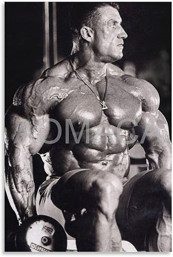 MOJDI Póster de arte de fitness Dorian Yates para culturista, pintura en lienzo, póster de arte de pared para dormitorio, sala de estar, decoración