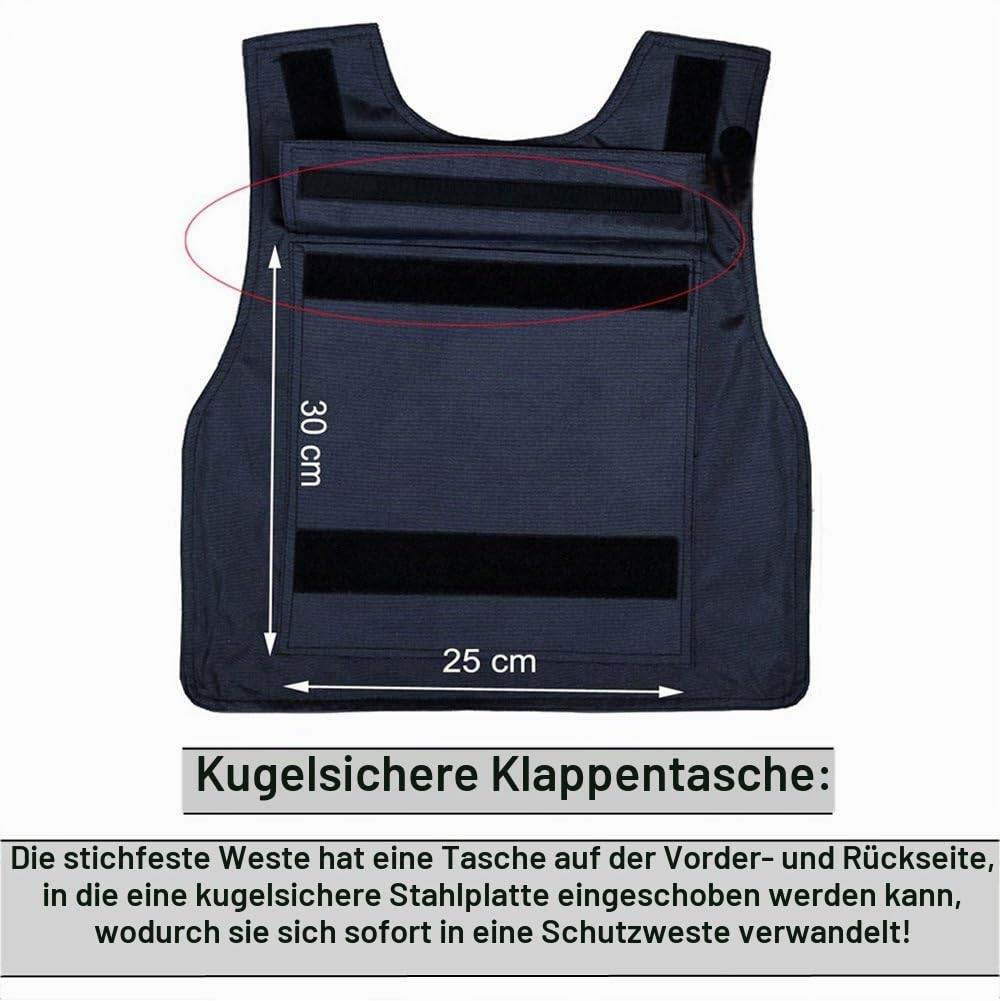 Unbekannt Stichfeste Unterziehweste/Körperpanzerung, schützt Brust und Rücken