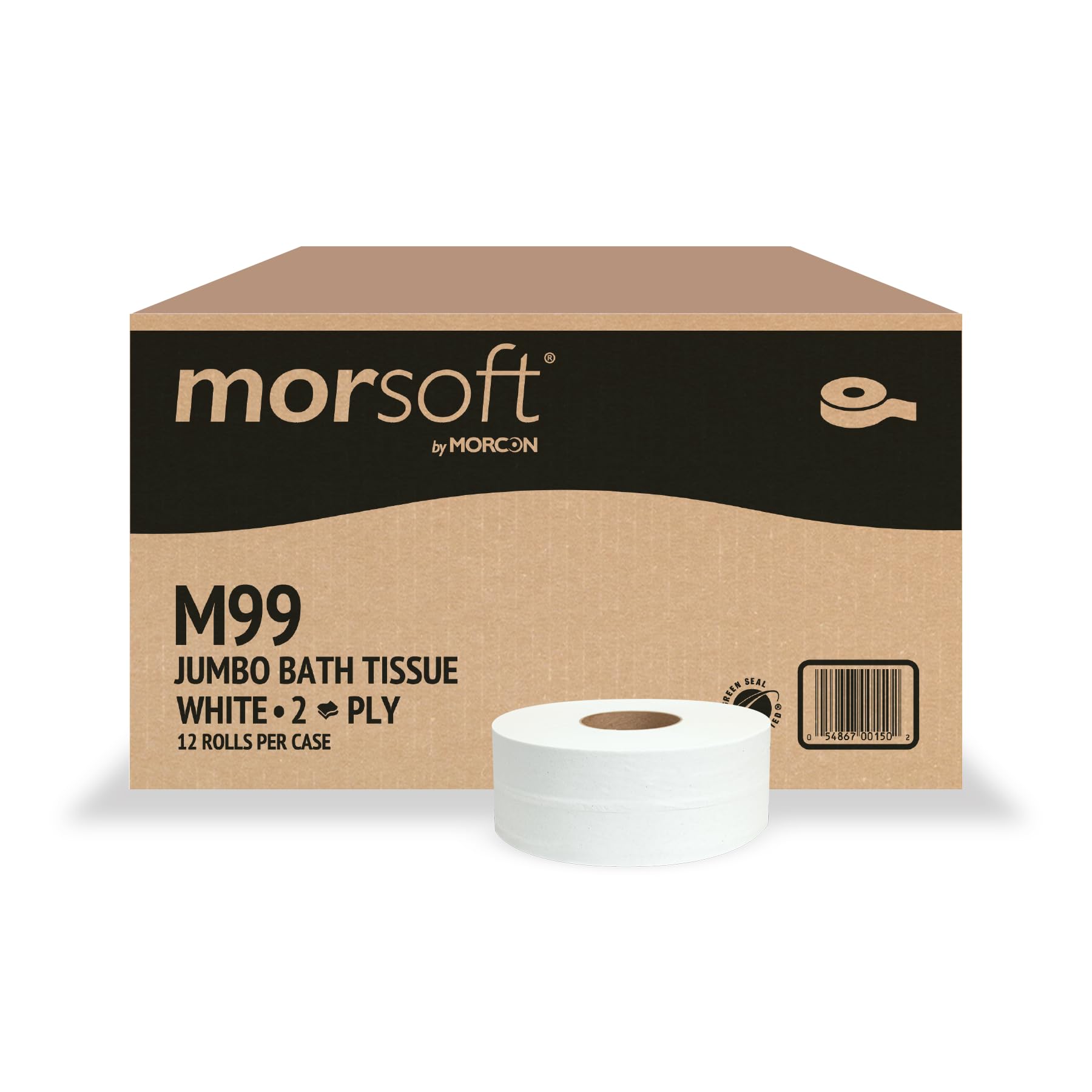 Amazon.com: Morcon M99 Bath Jumbo Tissue, Septic Safe, 2-Ply, 3.3