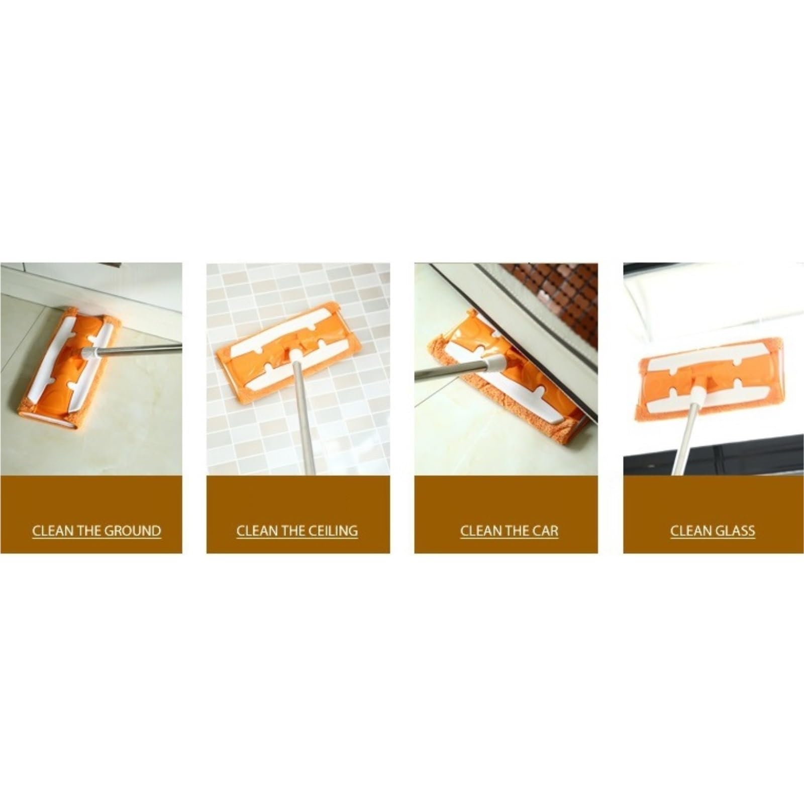 Mopa Mop Mopas Fregona Fregona Plana Para Suelos De Madera Dura Con Piezas De Almohadillas Lavables Reutilizables Para Limpieza De Suelos Húmedos O Secos En El Hogar Y La Oficina Trapeador de Limpieza