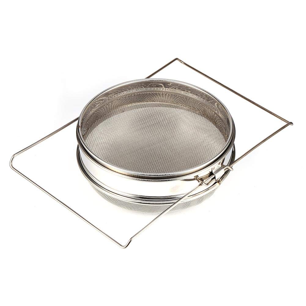 Doppio Filtro per Miele Durevole per Attrezzature da Apicoltura con Doppia Maglia di Setaccio per Estrazione del Miele