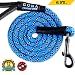 GOMA Strong Chew Resistant Reflective Dog Training Leash- 100% Nylon - Increased safety for night walking - Small Medium and Large breeds - ergonomic non slip grip made with mountain climbing rope