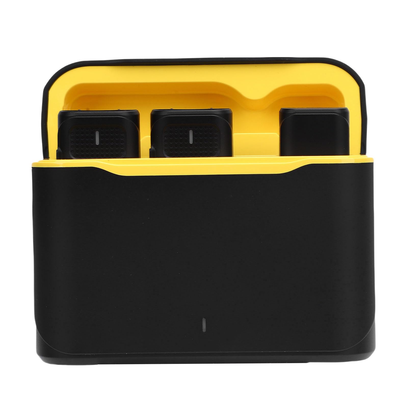 Pongnas Microfono Lavalier Antivento con Cancellazione del Rumore da 2,4 GHz per la Registrazione Video Streaming Live Vlogging Interviste - Microfono a Clip con Monitoraggio in Tempo Reale e