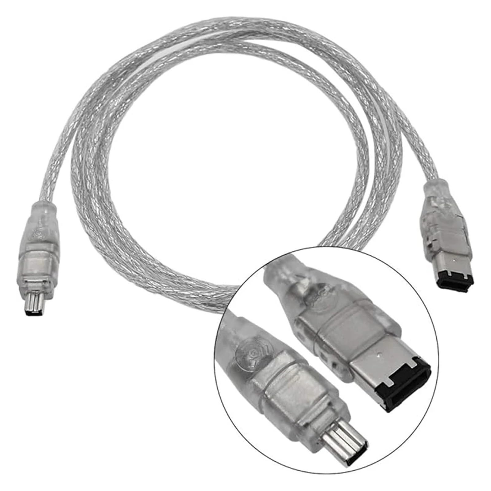 Cavo FireWire IEEE 1394 da 150 cm/iLink da 6 pin a 4 maschio a DV, cavo premium da 4 pin a 6 pin per Di