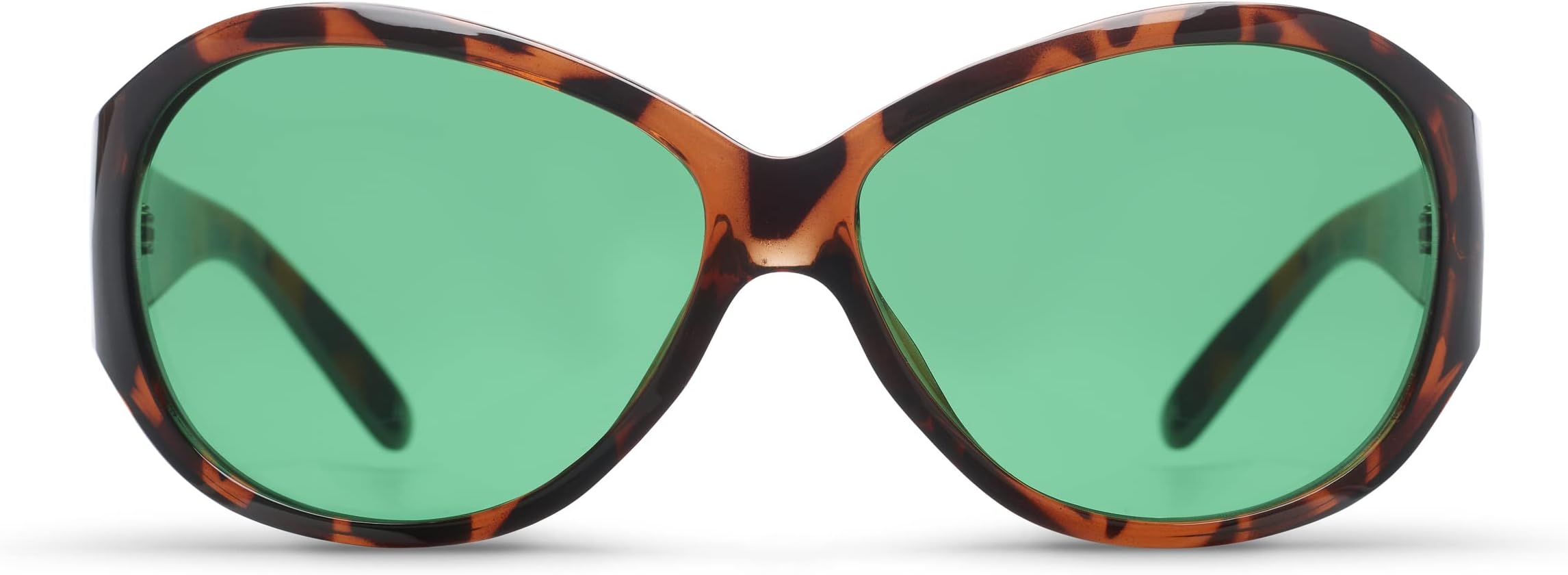 MigraLens Migraine Relief Glasses Women's Frame, Purfect Style | For Chronic Light Sensitivity | Green Lenses