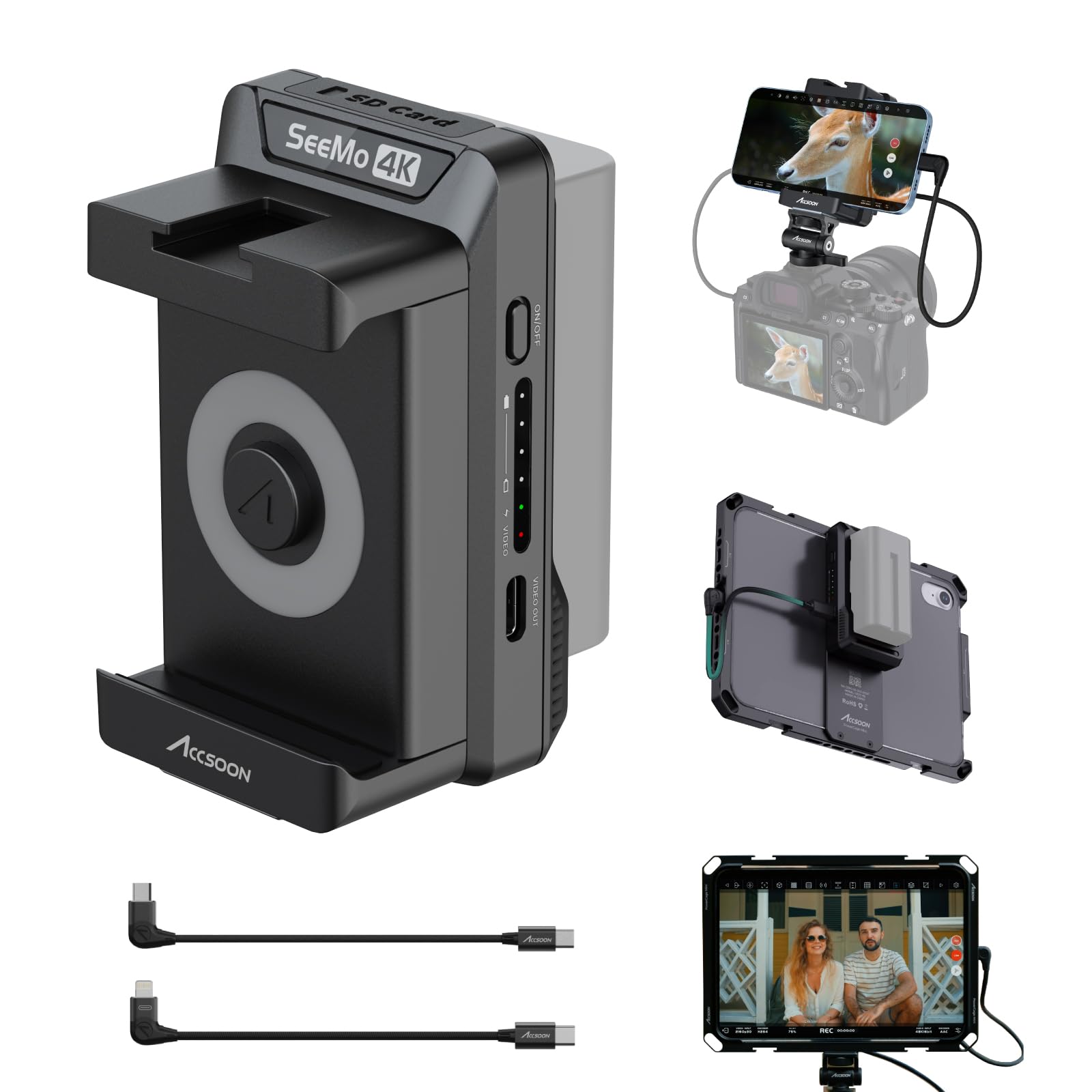 Amazon.com : Accsoon SeeMo 4K HDMI Adapter Video Transmission