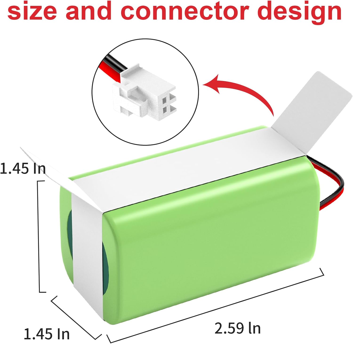 RVBAT850 Battery Replacement for Shark lON/IQ/AI Robot RV1001AE RV1001 RV1000 RV1101ARUS RV2001WRUS RV871R RV851WV RV85OBRN RV761 RV750 N AV753 AV752 RVBAT850 R75 R85 R761 RV850 RV1000S RV1000VL