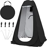Tente de douche de camping pop up, Portable dressing de plage Change Room UV/Rain Douche Tentes Durable pour la plage de randonnée en plein air
