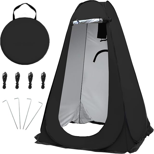 Tente de douche de camping pop up, Portable dressing de plage Change Room UV/Rain Douche Tentes Durable pour la plage de randonnée en plein air