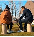 ActivPro Portable Folding Stool Telescopic Adjustable Upgraded Rubber Top Retractable Collapsible Heavy Duty 200kg Load Capacity Camping Chair Fishing Hiking BBQ Outdoors Indoors Kitchen gallery image
