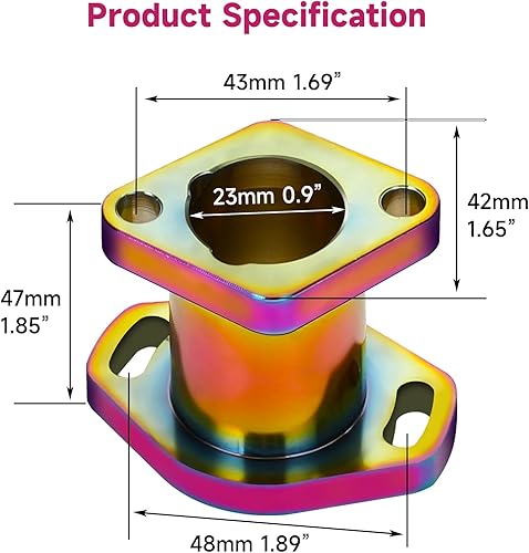 Miniatura 12 de FVRITO Performance Racing Colector de entrada de tubo de admisión compatible con Predator 212cc Coleman CT200U BT200X GX160 GX200 6.5HP OHV chino