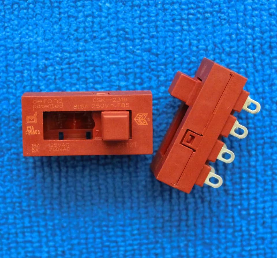 Compatible 1pcs DEFOND CSK-2316 16A 125VAC 8A 250VAC 3 Positions Slide Switch