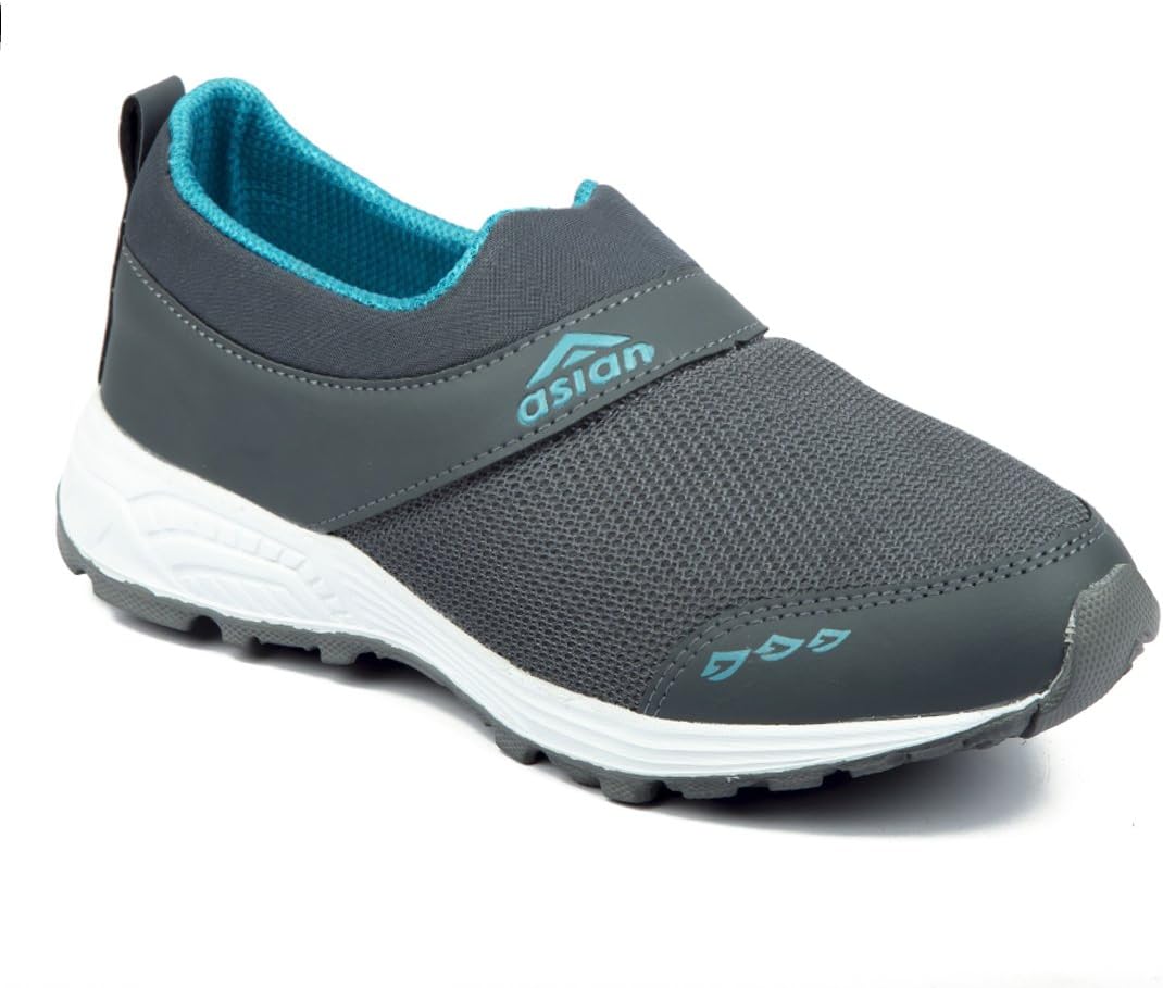 ASIAN Wonderwalk-01 Men's Walking Shoes | Lightweight Slip-On Sneakers with Memory Foam Cushioning & Breathable Mesh Upper | Perfect for Walking, Office Wear, Travel & Daily Comfort