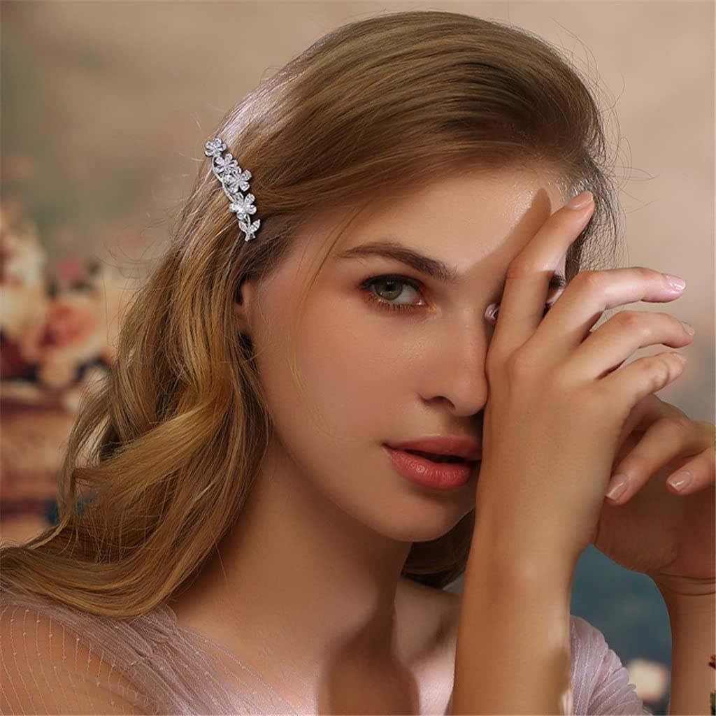 Forcine, fermagli, fermacapelli, fermagli for artigli, impugnatura for capelli Clip for copricapo Serie di stelle luminose Clip for capelli con diamanti brillanti Clip for capelli a mezza cravatta con