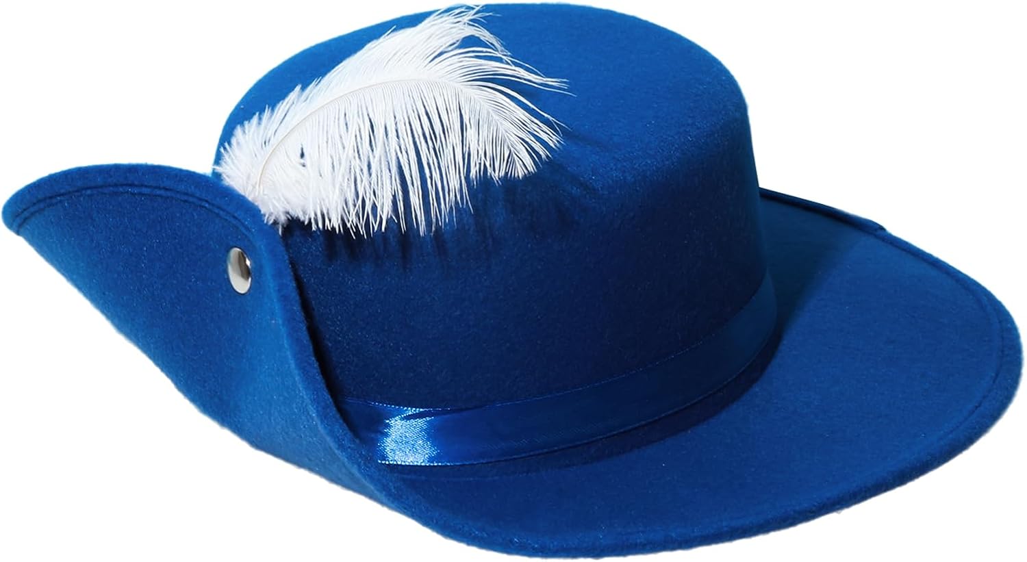 Western Jazz Hat for Men and Women Masquerade Cap | Masquerade Parties Cosplay Hat,Flat Top,20s Jazz Cap,Night Event,Retro Accessory,Medieval Wear,Unisex Apparel,Party Supply