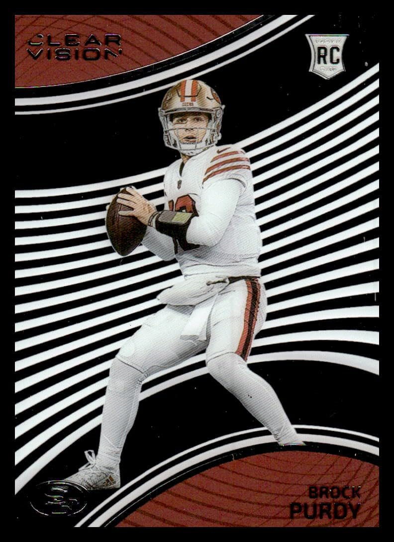2022 Panini Chronicles Clear Vision Rookies #8 Brock Purdy San Francisco 49ers NFL Football Card NM-MT