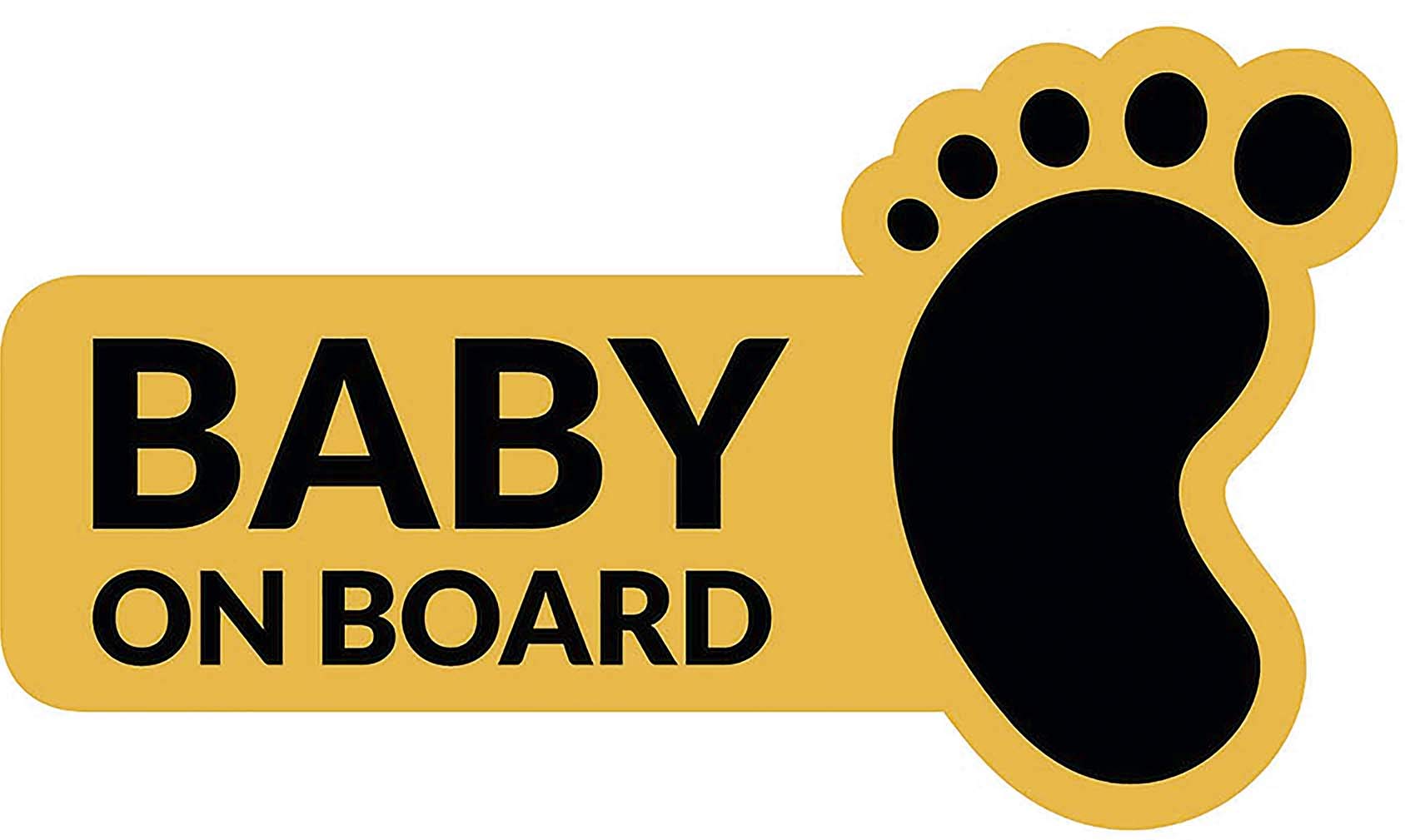 ASTUTE GRACEBaby on Board Cute Safety Sticker, for Car, Truck, Vehicle, Window Bumper