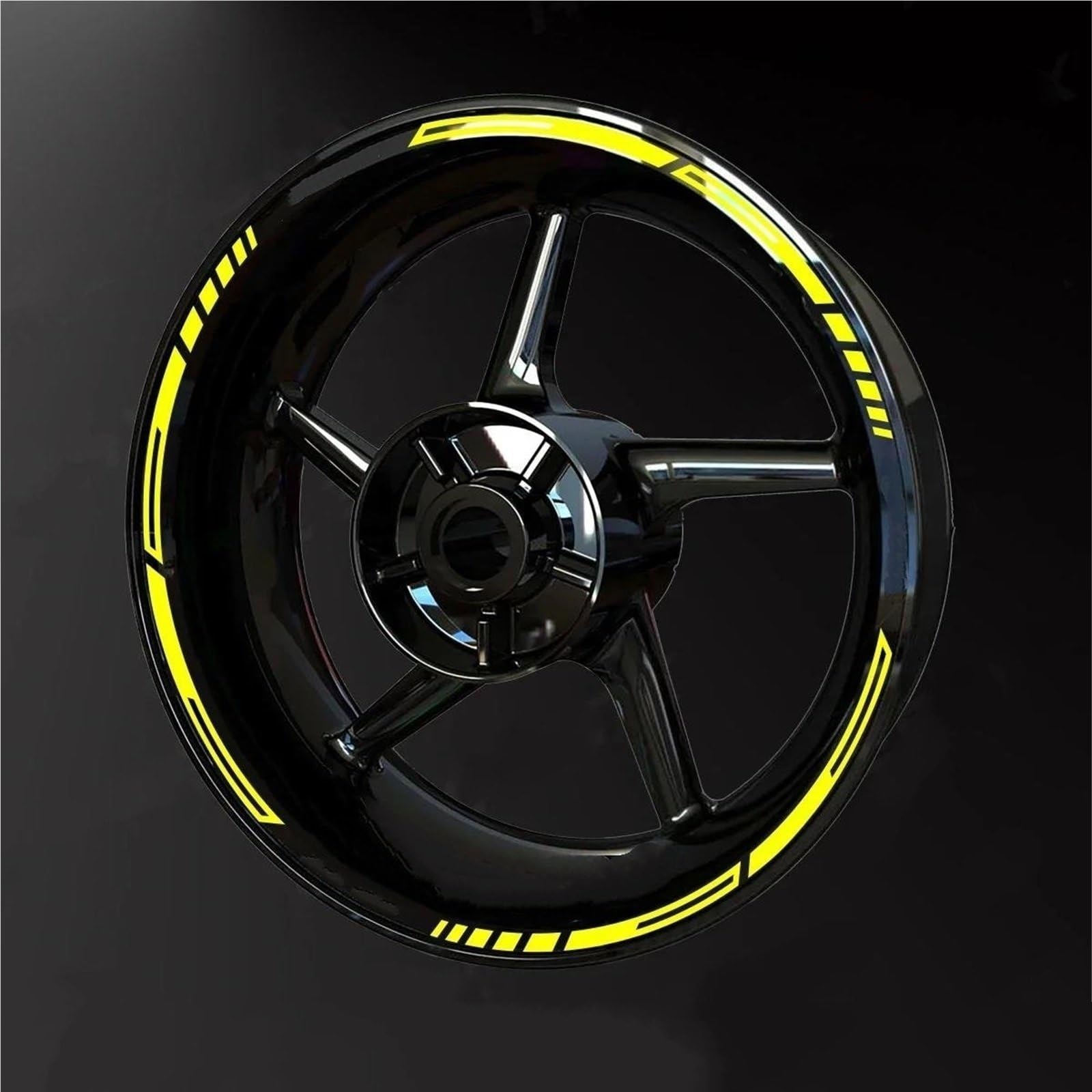 Wheel Stickers Motorcycle Wheel Reflective Decal for for Fazer 17inch Stripe Tape Sticker Rim Stickers Hub Decals Rim Reflective Decal