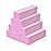 20 pcs Nail Buffer Blocks with 4 Sides, 120 Grit Professional Pedicure Manicure Buffer Kits (Pink)
