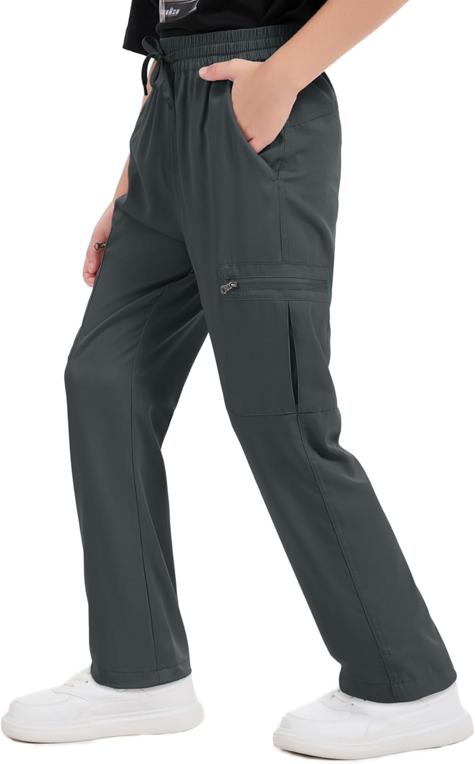 Boys Hiking Pants Kids' Cargo Quick Dry Lightweight Youth Outdoor Camping Fishing Scout Pants
