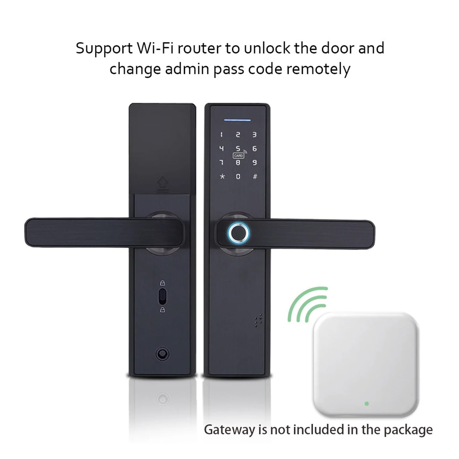 WiFi Smart Fingerabdruck-Türschloss, elektronisches Türschloss, Smart Bluetooth (240 mm, 5050)
