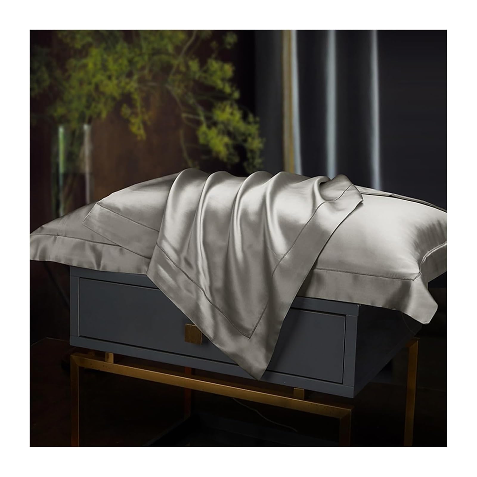 Silk Pillowcases, Pure Silk Pillowcase Real For Sleeping Hair And Skin Health Multicolor 480x740mm(Cloud)