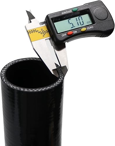 Miniatura 3 de 2" ID, Manguera de acoplador de codo de 90 grados de silicona con tubo de 7" de longitud, manguera de tubo de silicona universal reforzada de 4