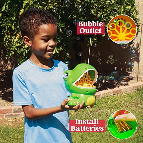Machine à bulles dinosaure : solution pour occuper les enfants cet été