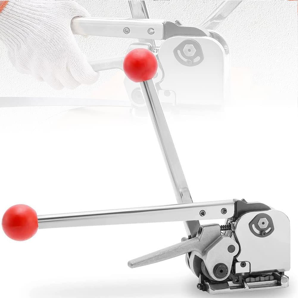 Outil de cerclage portable pour un emballage sûr, design sans boucle pour un bandage efficace, compatible avec les sangles de 12,7 à 19 mm de largeur