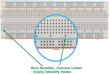 Tektrum Solderless Experiment Plug-in Breadboard Kit With Pre-formed Solid Jumper Wires For Proto-typing Circuit (830 Tie-points)