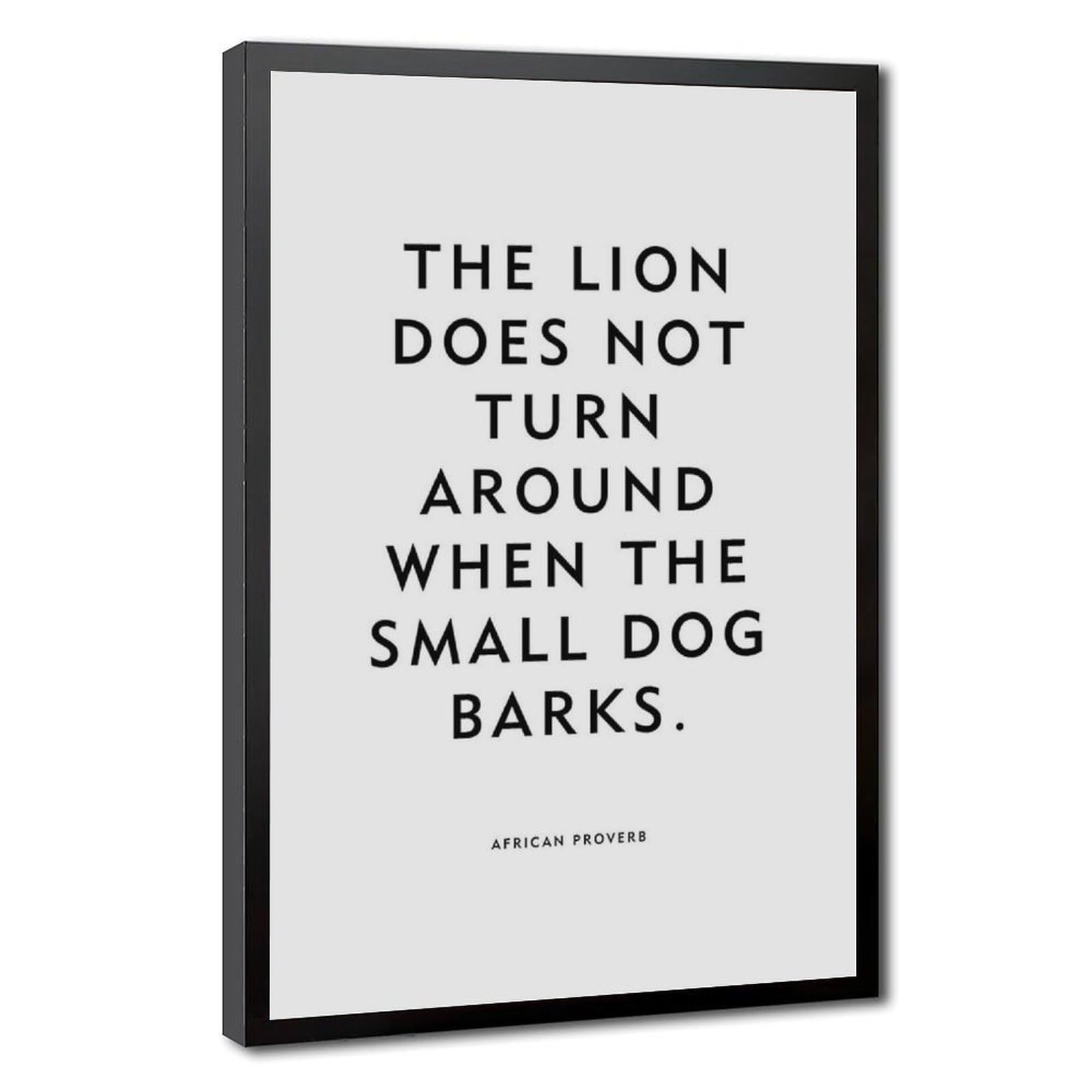 ELKPDOE The Lion Poster Motivational Quotes