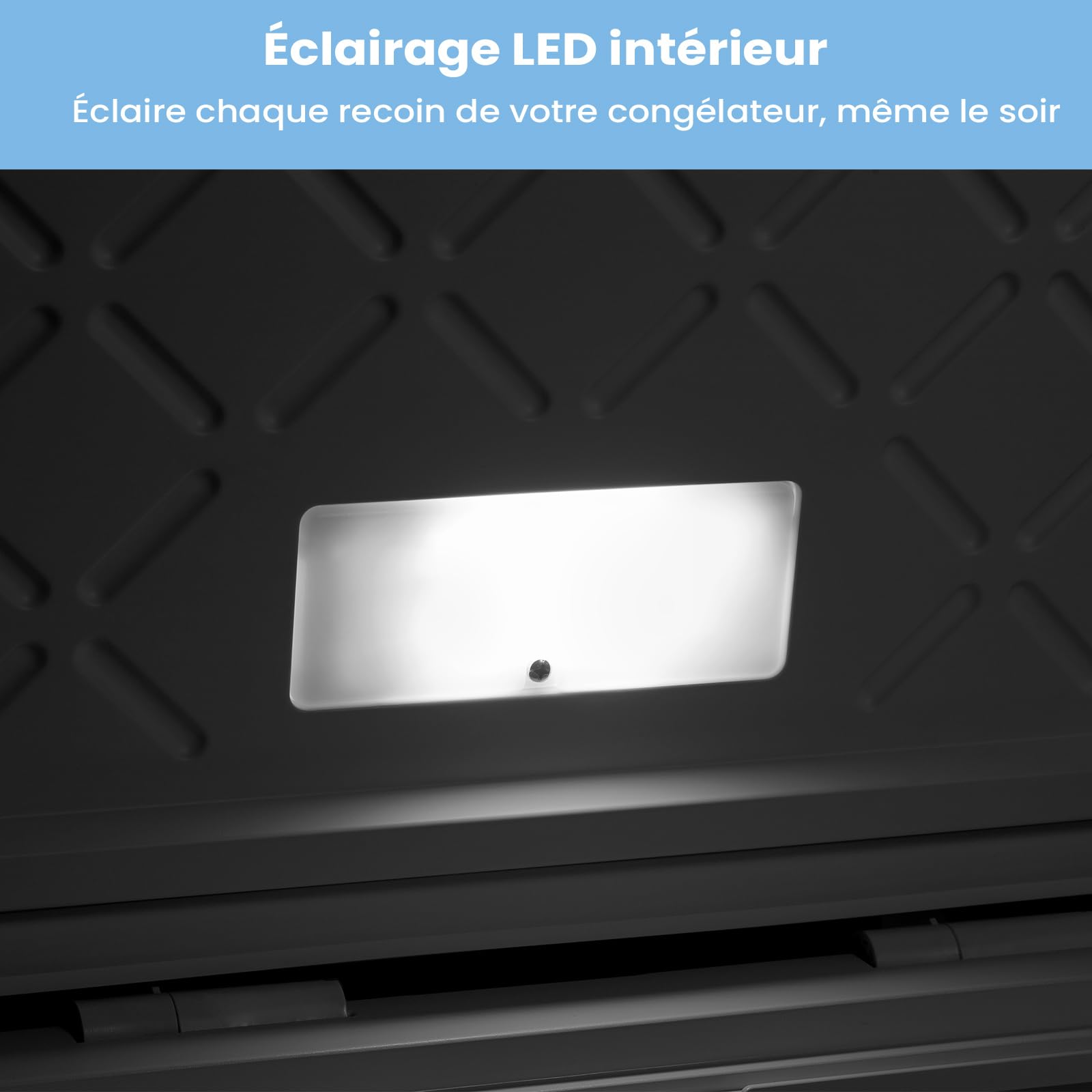 COMFEE' RCC102WH2EU(E) Congélateur coffre 99L, conversion congélateur/réfrigérateur, compresseur inverter, classe 4 étoiles, blanc